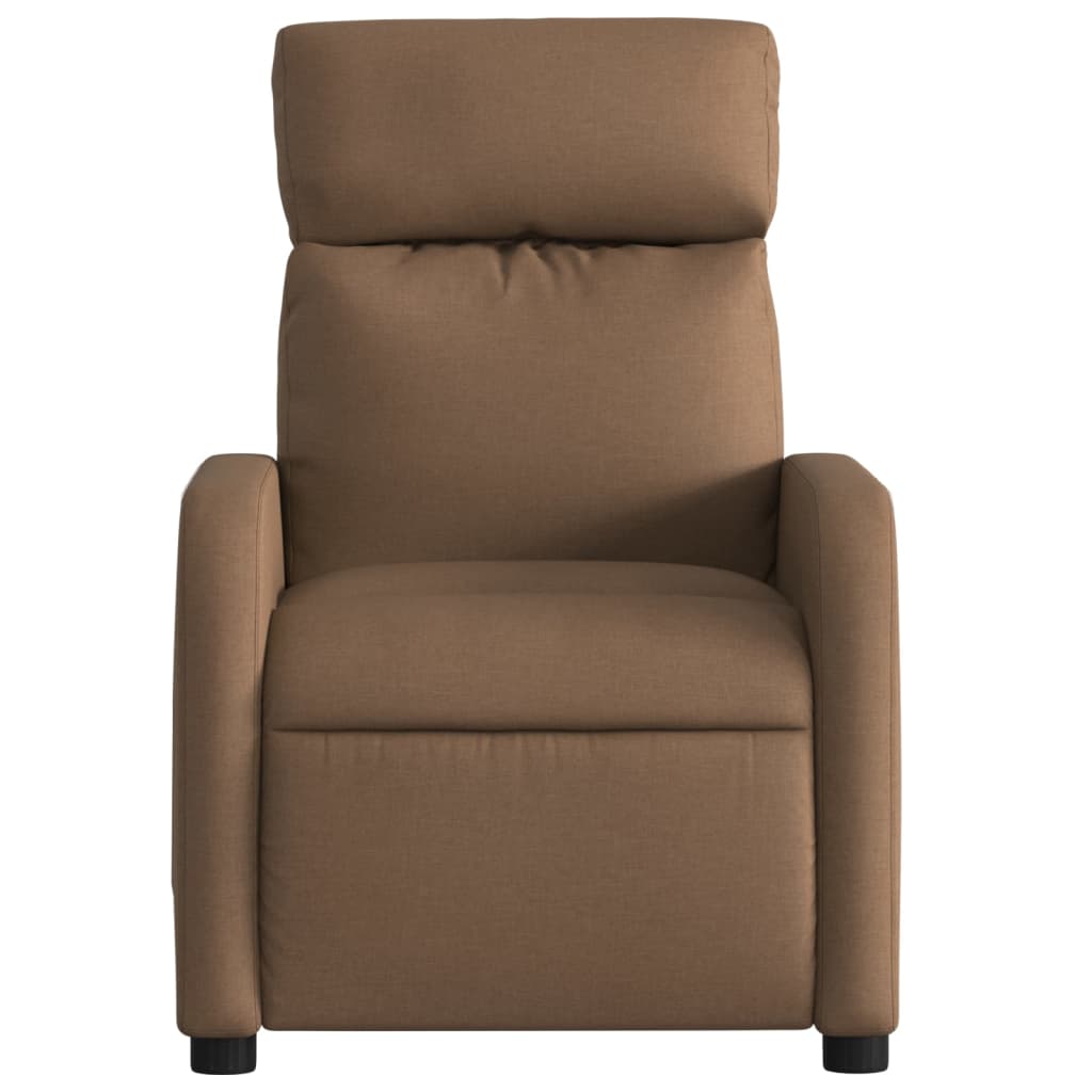 Fauteuil verstelbaar stof bruin is nu te koop bij PeponiXL, paradijselijk wonen!