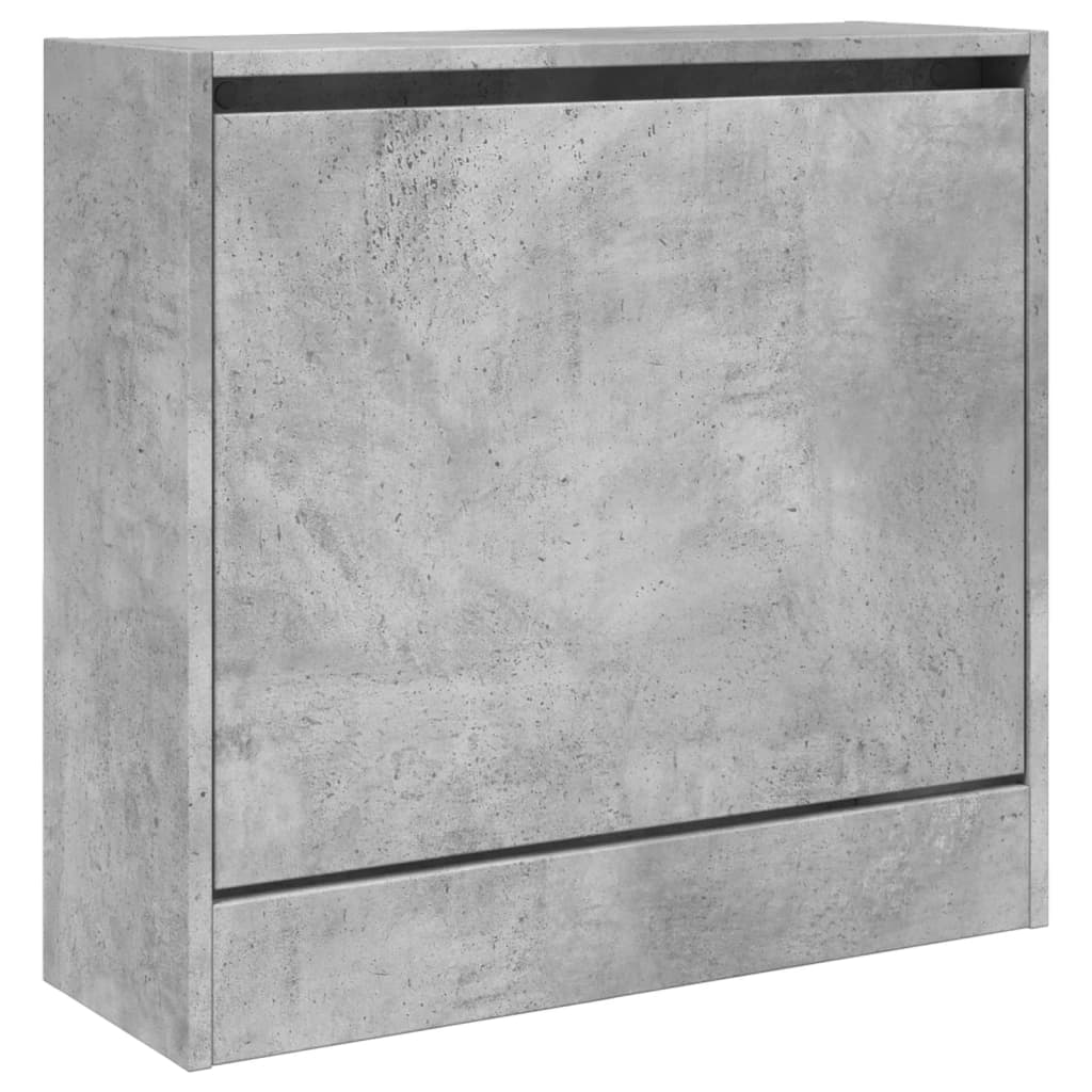 Schoenenkast 60x21x57 cm bewerkt hout betongrijs is nu te koop bij PeponiXL, paradijselijk wonen!