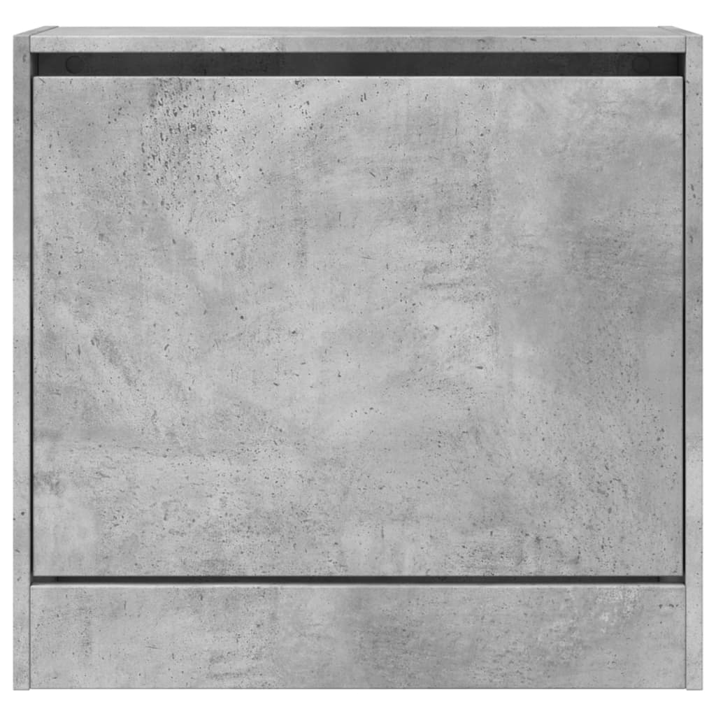 Schoenenkast 60x21x57 cm bewerkt hout betongrijs is nu te koop bij PeponiXL, paradijselijk wonen!