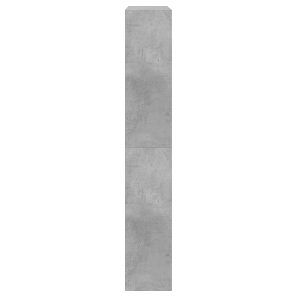 Schoenenkast 80x21x125,5 cm bewerkt hout betongrijs is nu te koop bij PeponiXL, paradijselijk wonen!