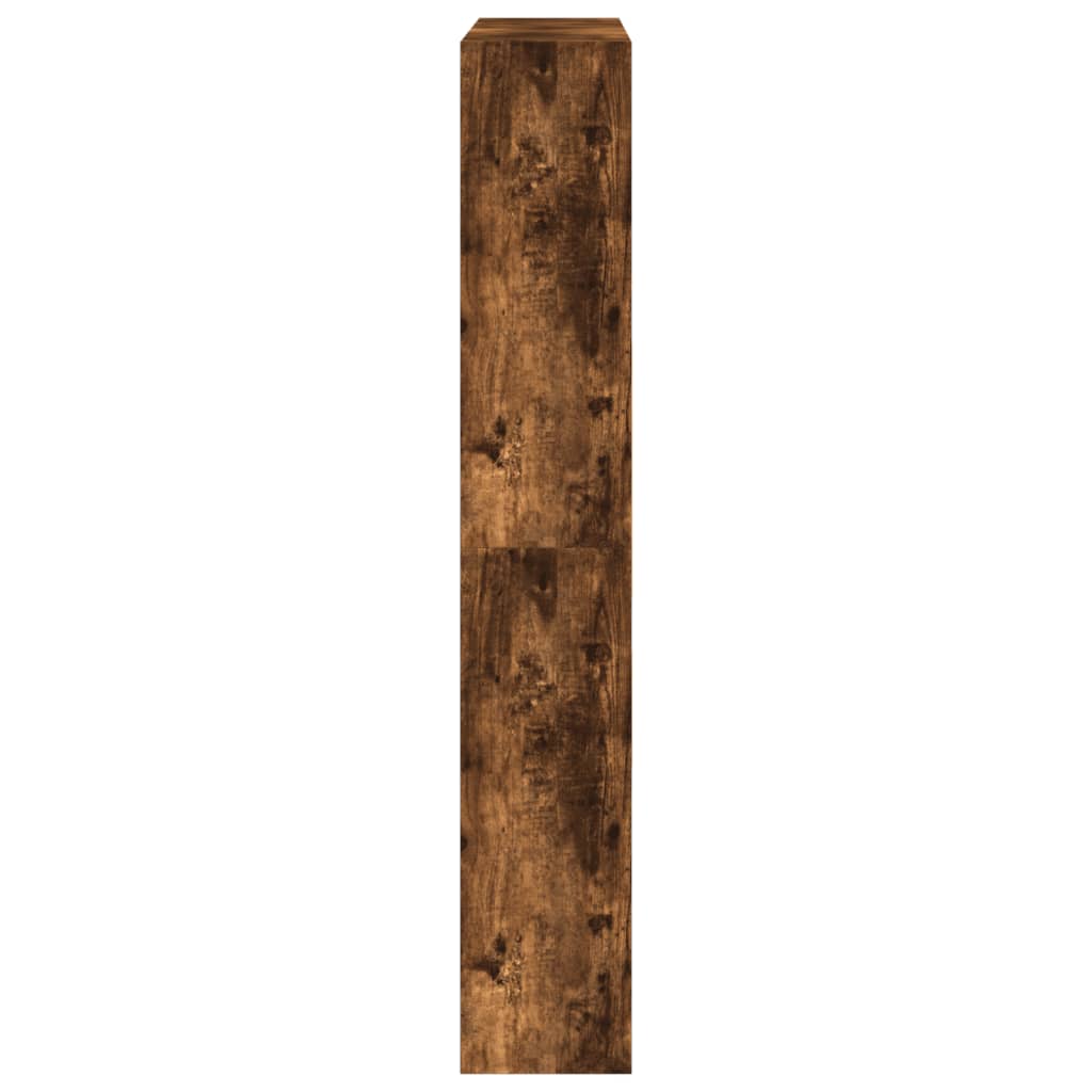 Schoenenkast 80x21x125,5 cm bewerkt hout gerookt eikenkleurig is nu te koop bij PeponiXL, paradijselijk wonen!