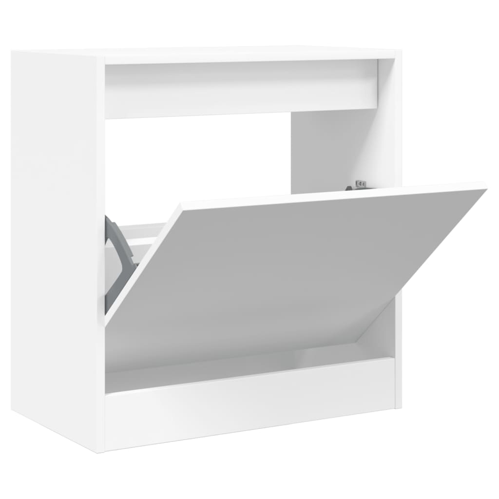 Schoenenkast 60x34x63,5 cm bewerkt hout wit is nu te koop bij PeponiXL, paradijselijk wonen!