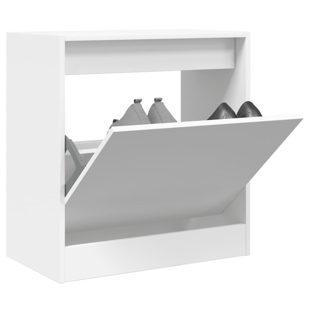 Schoenenkast 60x34x63,5 cm bewerkt hout wit is nu te koop bij PeponiXL, paradijselijk wonen!