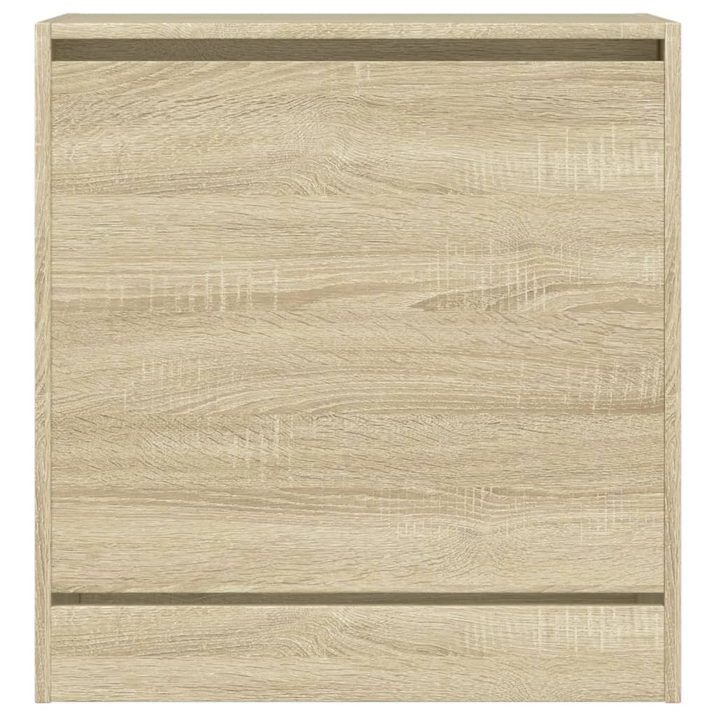 Schoenenkast 60x34x63,5 cm bewerkt hout sonoma eikenkleurig is nu te koop bij PeponiXL, paradijselijk wonen!