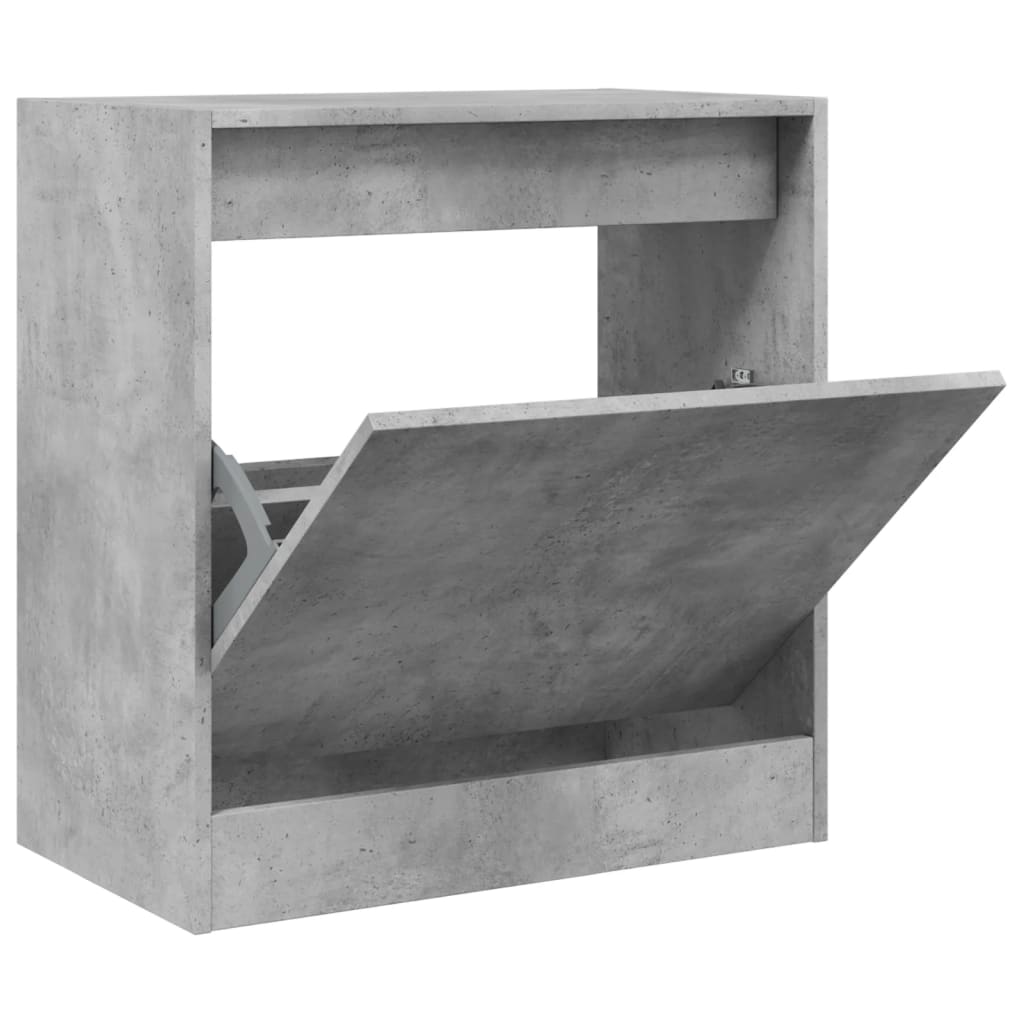 Schoenenkast 60x34x63,5 cm bewerkt hout betongrijs is nu te koop bij PeponiXL, paradijselijk wonen!