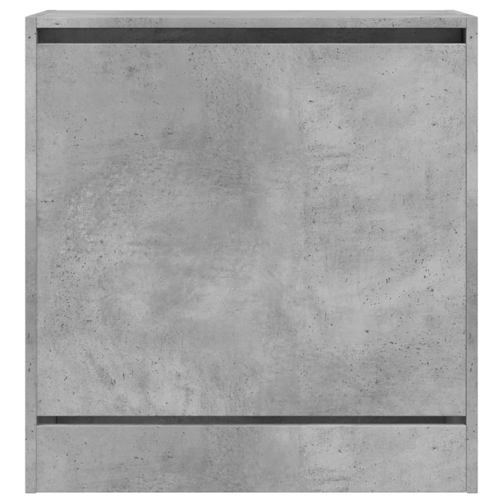 Schoenenkast 60x34x63,5 cm bewerkt hout betongrijs is nu te koop bij PeponiXL, paradijselijk wonen!