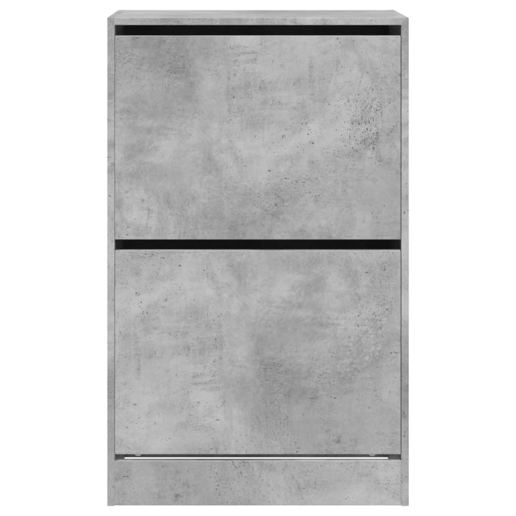 Schoenenkast 60x34x96,5 cm bewerkt hout betongrijs is nu te koop bij PeponiXL, paradijselijk wonen!