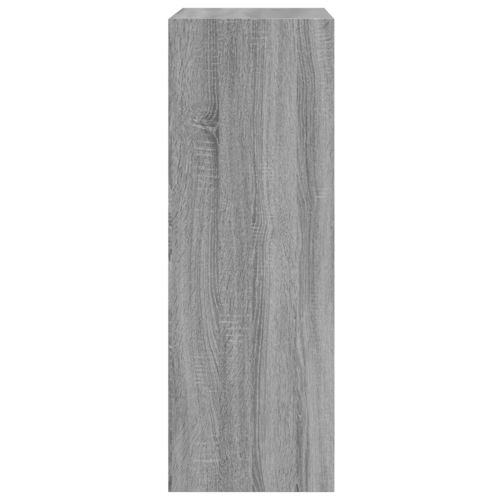 Schoenenkast 60x34x96,5 cm bewerkt hout grijs sonoma eikenkleur is nu te koop bij PeponiXL, paradijselijk wonen!