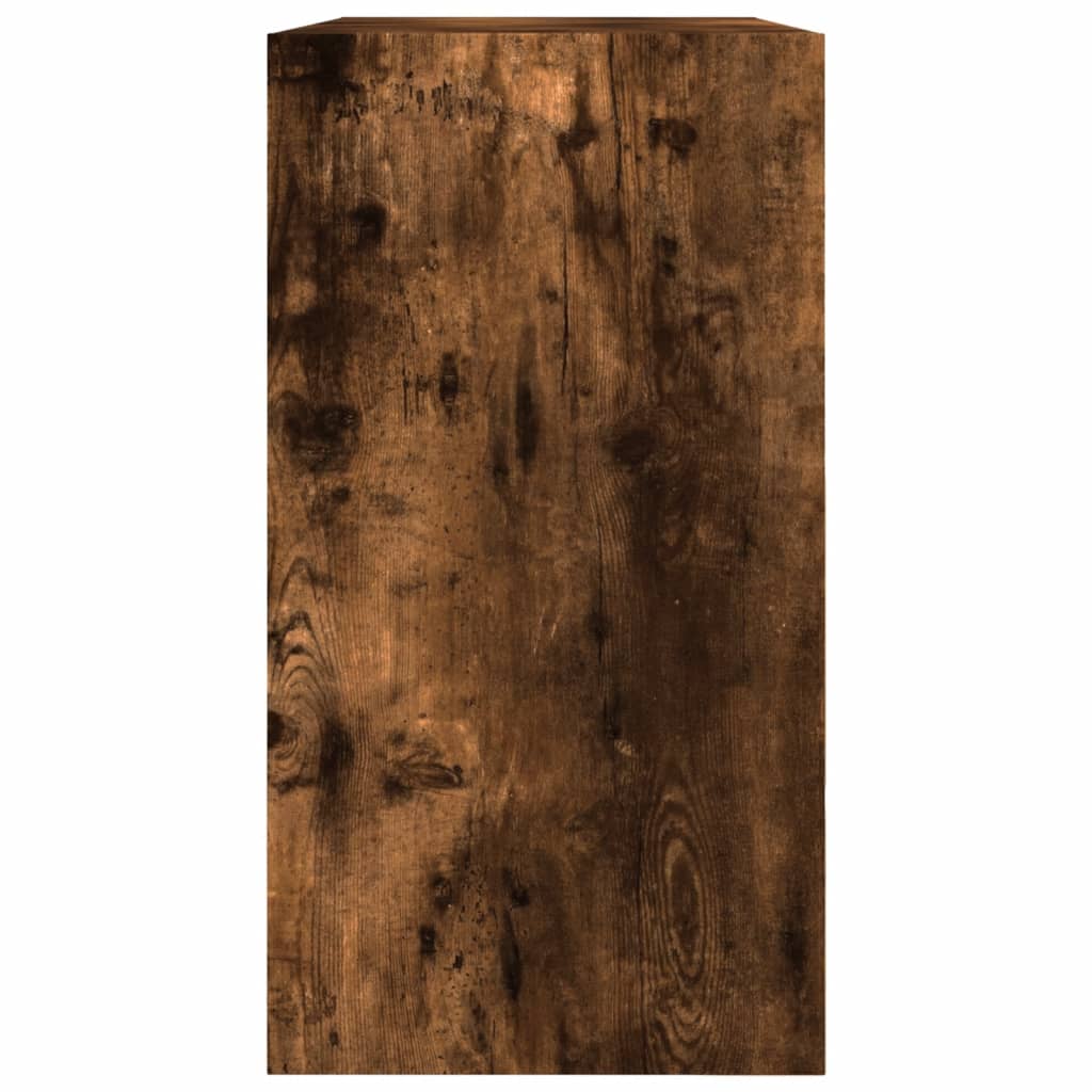 Schoenenkast 80x34x63 cm bewerkt hout gerookt eikenkleurig is nu te koop bij PeponiXL, paradijselijk wonen!