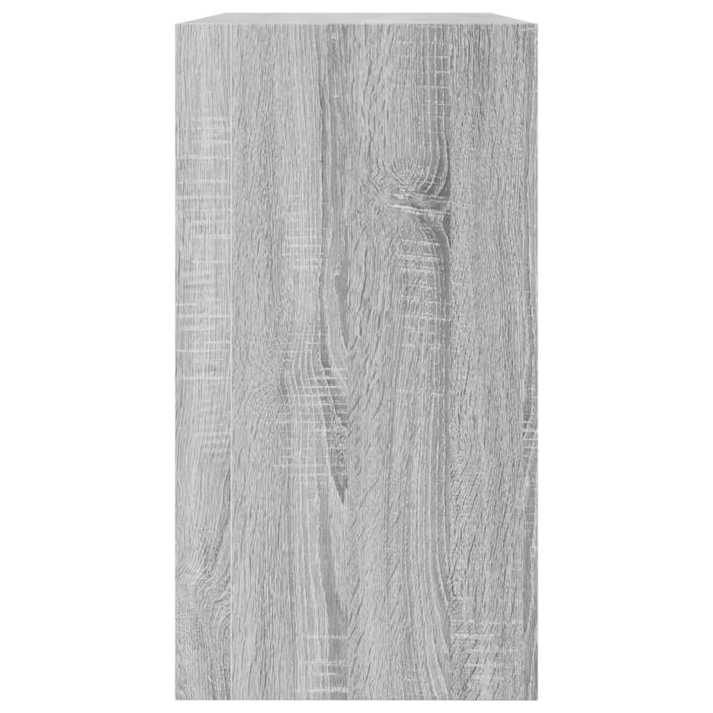 Schoenenkast 80x34x63 cm bewerkt hout grijs sonoma eikenkleurig is nu te koop bij PeponiXL, paradijselijk wonen!