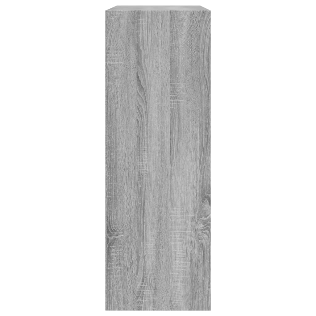Schoenenkast 80x34x96,5 cm bewerkt hout grijs sonoma eikenkleur is nu te koop bij PeponiXL, paradijselijk wonen!