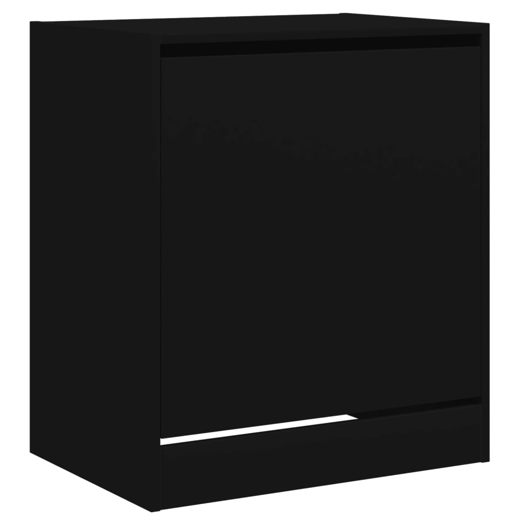 Schoenenkast 60x42x69 cm bewerkt hout zwart is nu te koop bij PeponiXL, paradijselijk wonen!
