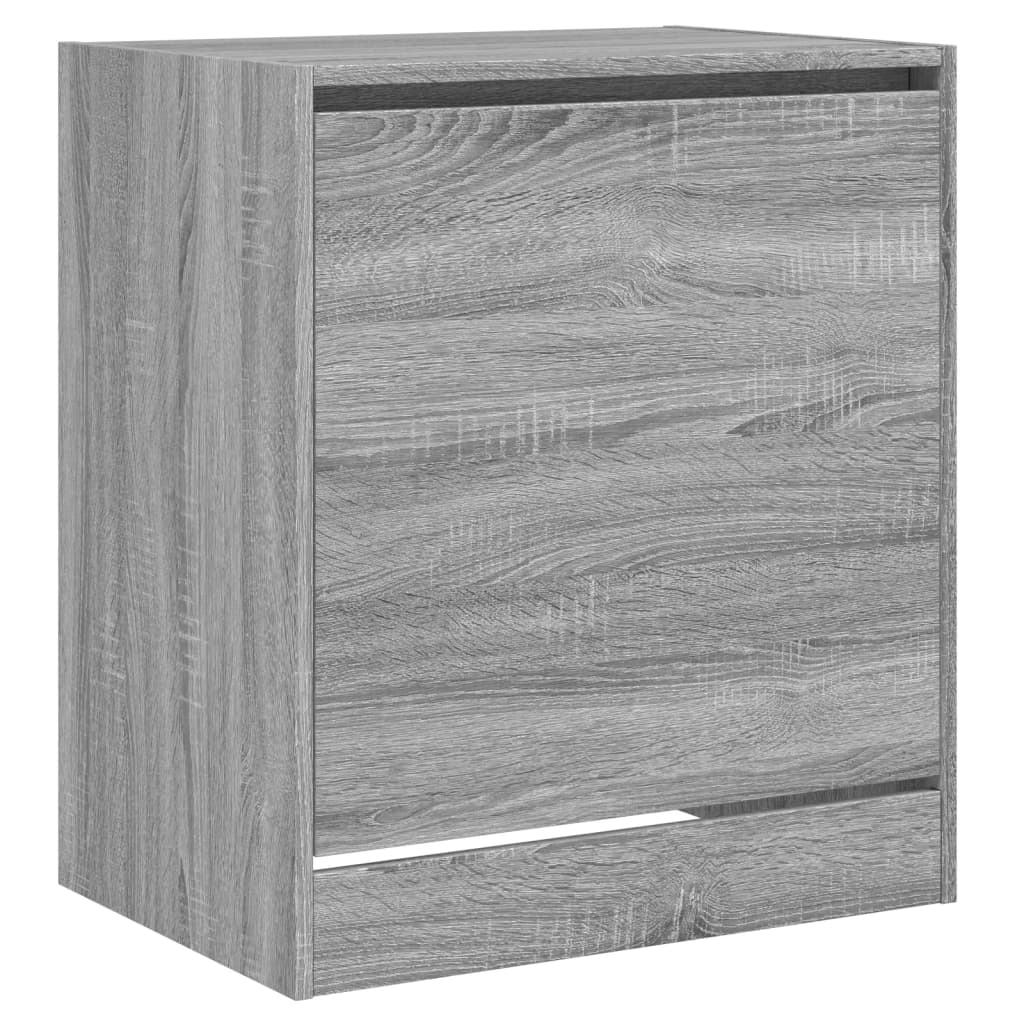 Schoenenkast 60x42x69 cm bewerkt hout grijs sonoma eikenkleurig is nu te koop bij PeponiXL, paradijselijk wonen!