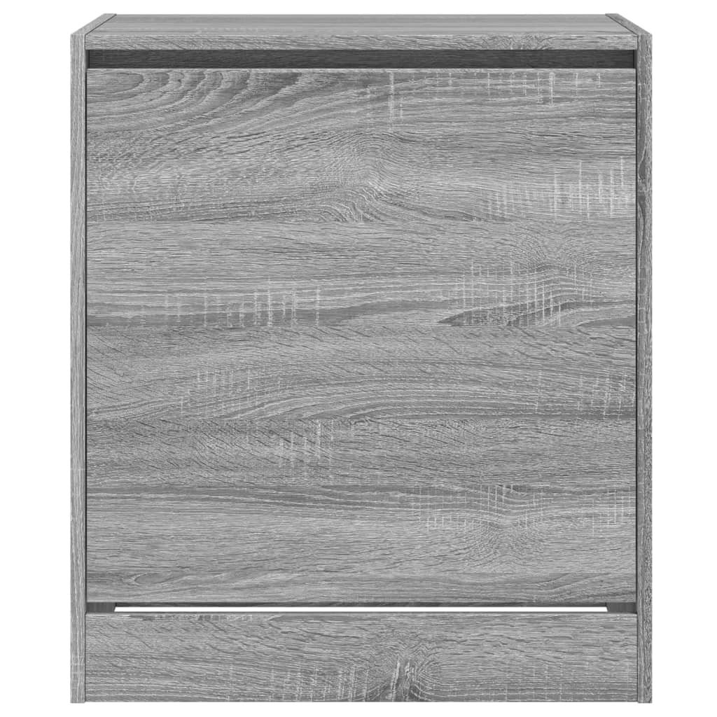Schoenenkast 60x42x69 cm bewerkt hout grijs sonoma eikenkleurig is nu te koop bij PeponiXL, paradijselijk wonen!