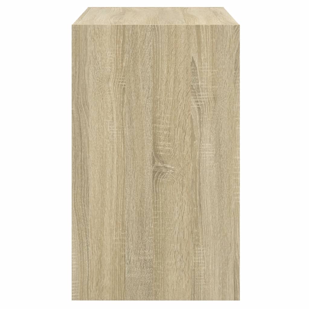 Schoenenkast 80x42x69 cm bewerkt hout sonoma eikenkleurig is nu te koop bij PeponiXL, paradijselijk wonen!