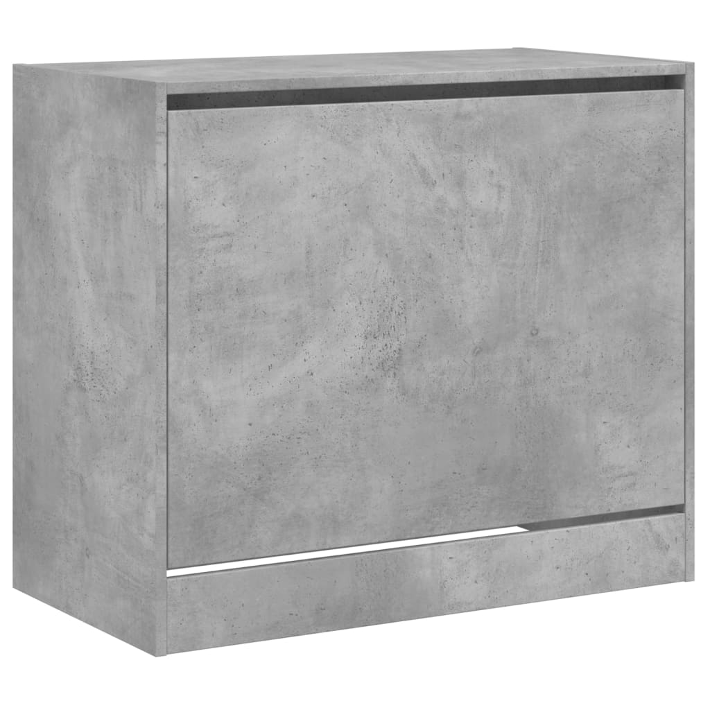 Schoenenkast 80x42x69 cm bewerkt hout betongrijs is nu te koop bij PeponiXL, paradijselijk wonen!
