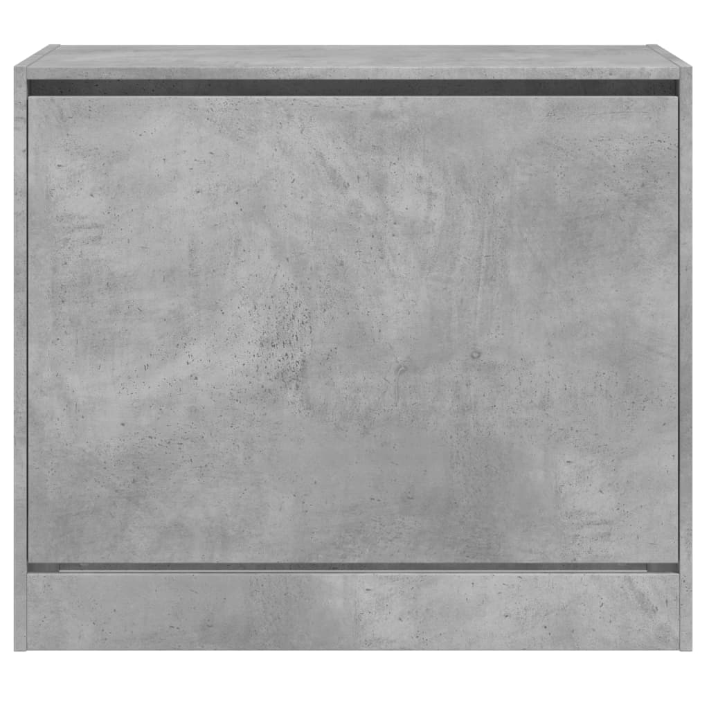 Schoenenkast 80x42x69 cm bewerkt hout betongrijs is nu te koop bij PeponiXL, paradijselijk wonen!