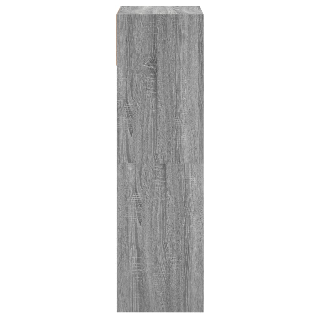 Schoenenkast 60x34x116 cm bewerkt hout grijs sonoma eikenkleur is nu te koop bij PeponiXL, paradijselijk wonen!
