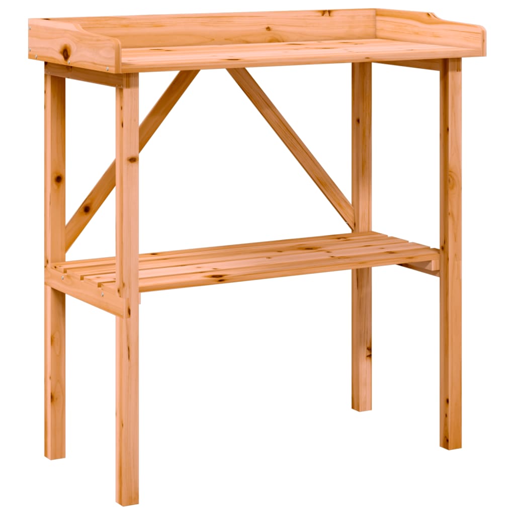Plantentafel met schap 78x38x82,5 cm vurenhout bruin is nu te koop bij PeponiXL, paradijselijk wonen!