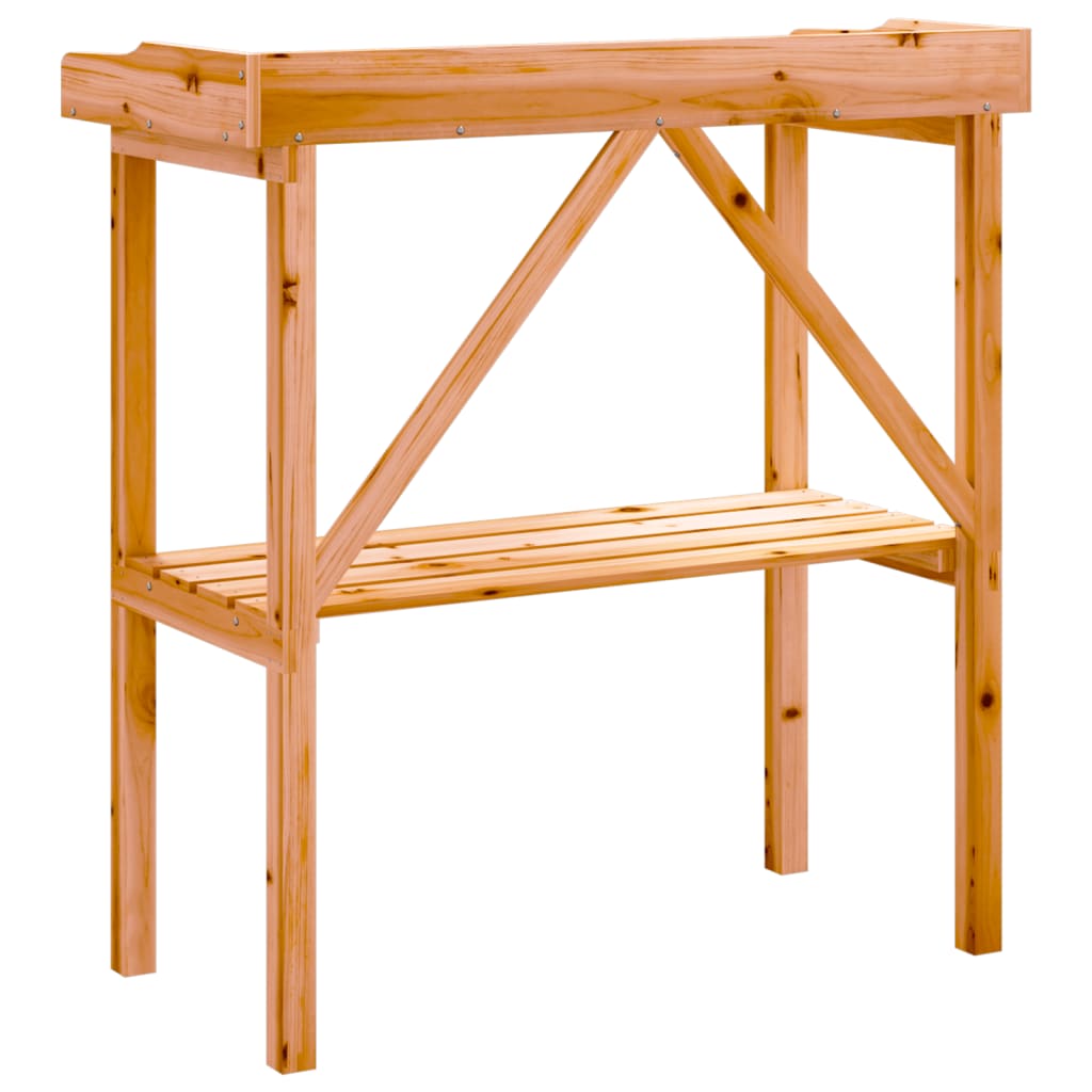 Plantentafel met schap 78x38x82,5 cm vurenhout bruin is nu te koop bij PeponiXL, paradijselijk wonen!