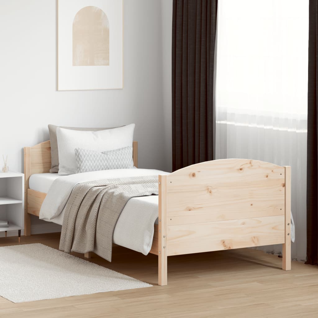 Bedframe zonder matras massief grenenhout 90x190 cm is nu te koop bij PeponiXL, paradijselijk wonen!