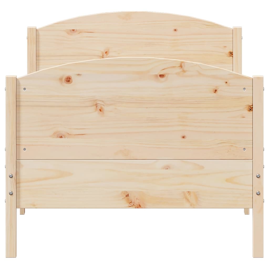 Bedframe zonder matras massief grenenhout 75x190 cm is nu te koop bij PeponiXL, paradijselijk wonen!
