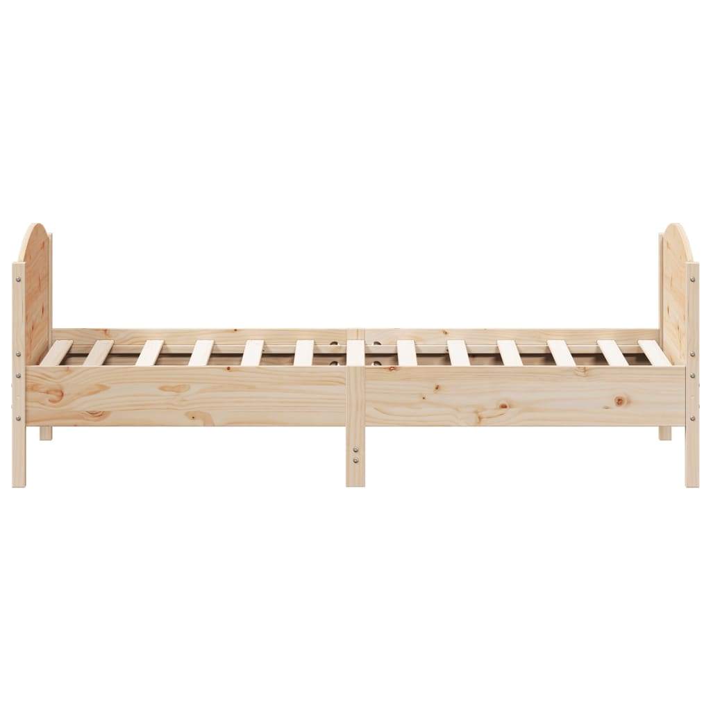 Bedframe zonder matras massief grenenhout 75x190 cm is nu te koop bij PeponiXL, paradijselijk wonen!