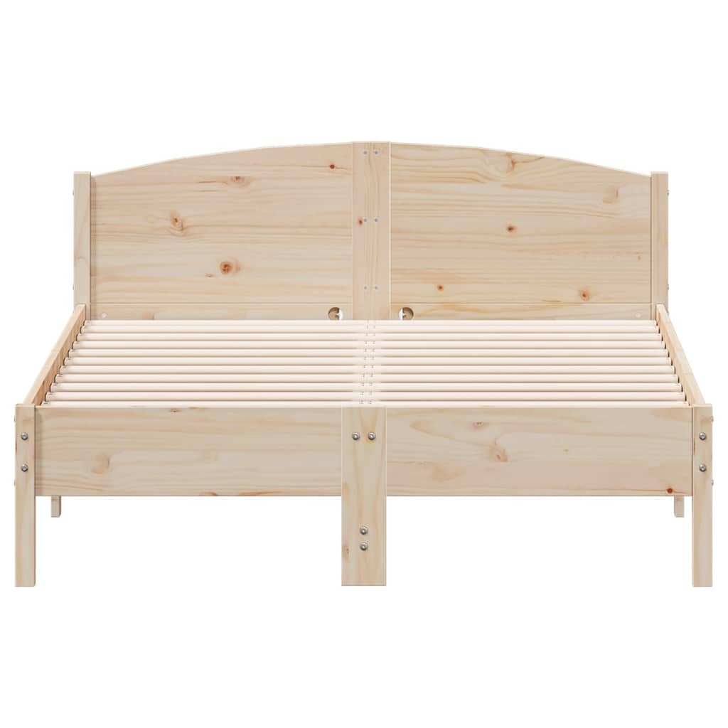 Bedframe zonder matras massief grenenhout 135x190 cm is nu te koop bij PeponiXL, paradijselijk wonen!