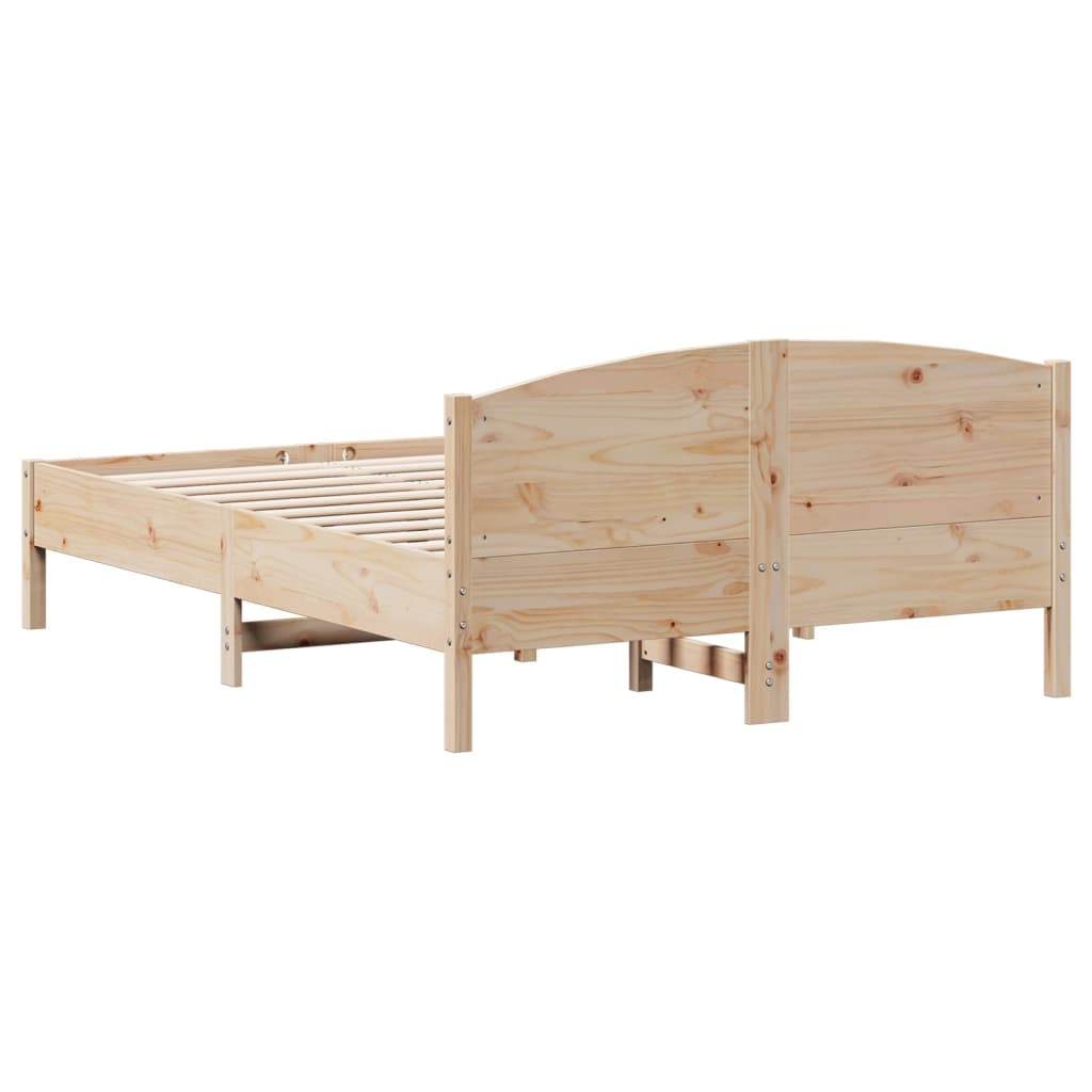 Bedframe zonder matras massief grenenhout 135x190 cm is nu te koop bij PeponiXL, paradijselijk wonen!