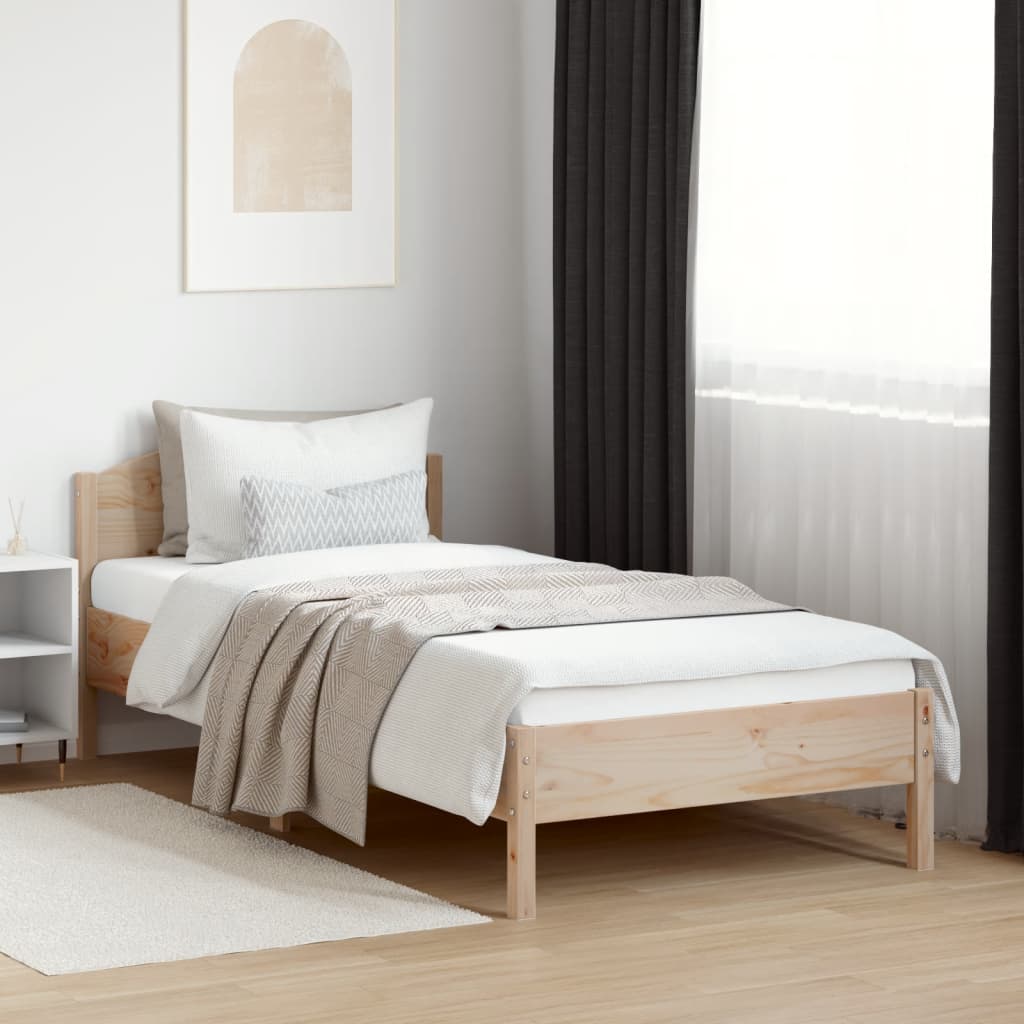Bedframe zonder matras massief grenenhout 100x200 cm is nu te koop bij PeponiXL, paradijselijk wonen!