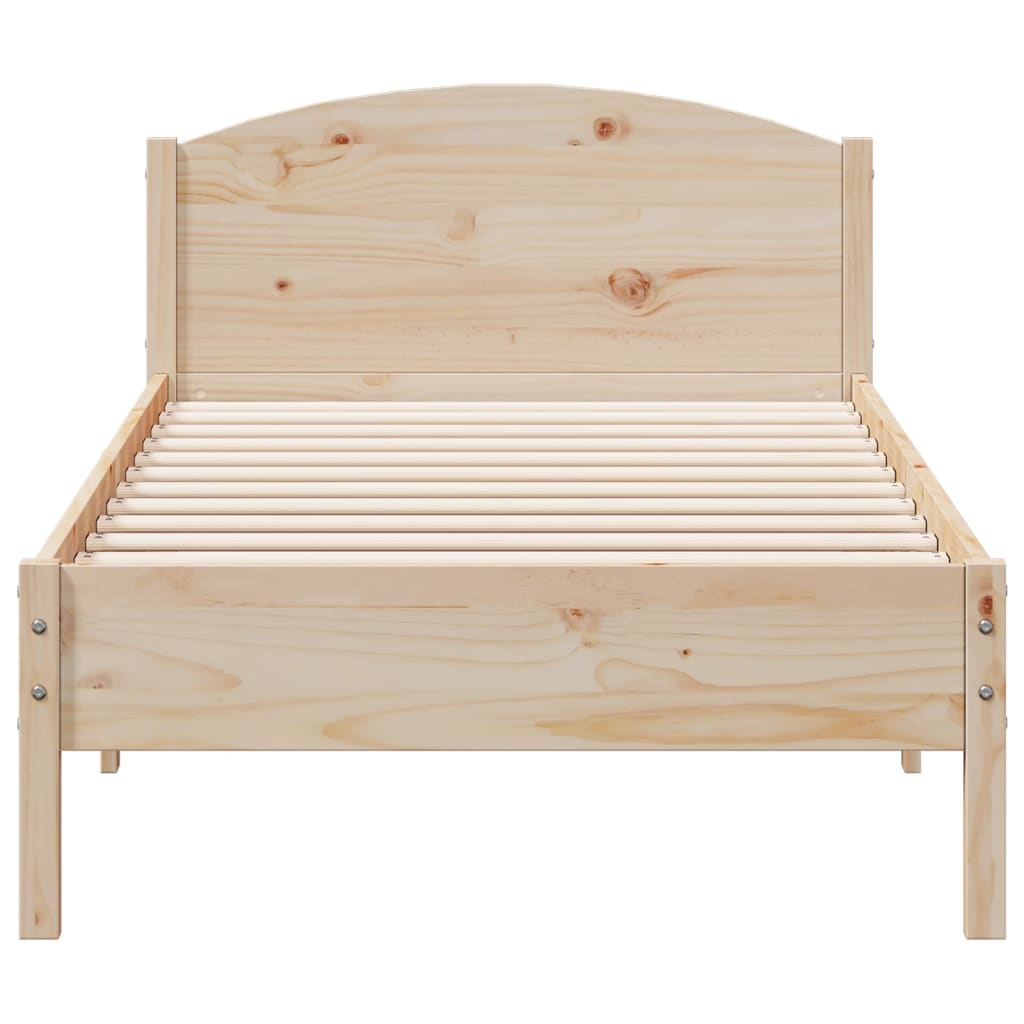 Bedframe zonder matras massief grenenhout 100x200 cm is nu te koop bij PeponiXL, paradijselijk wonen!