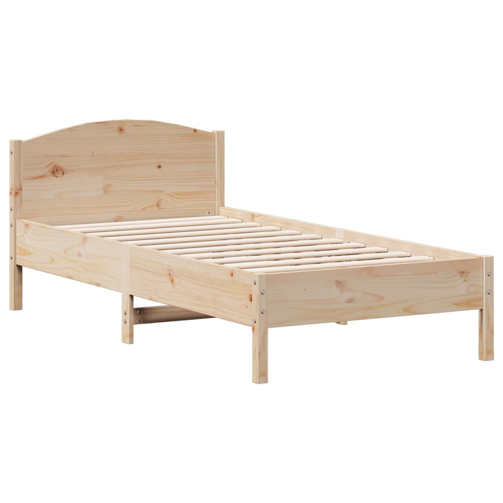 Bedframe zonder matras massief grenenhout 75x190 cm is nu te koop bij PeponiXL, paradijselijk wonen!
