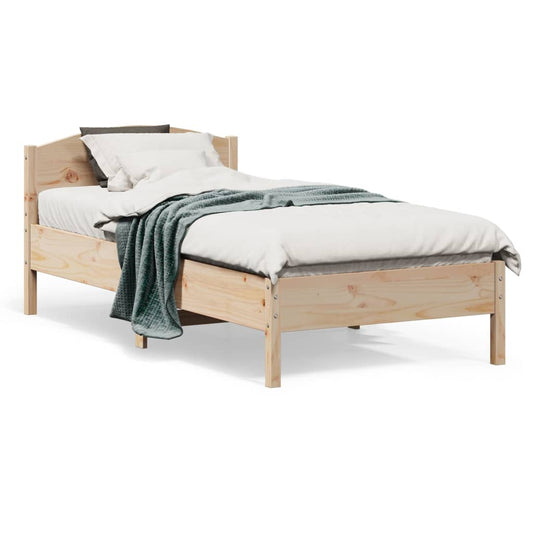 Bedframe zonder matras massief grenenhout 75x190 cm is nu te koop bij PeponiXL, paradijselijk wonen!
